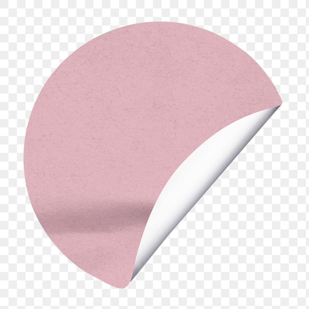 Pink  badge png sticker, transparent background