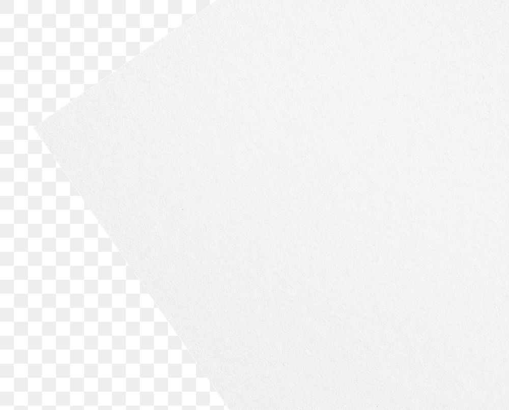 White paper  png poster, transparent background