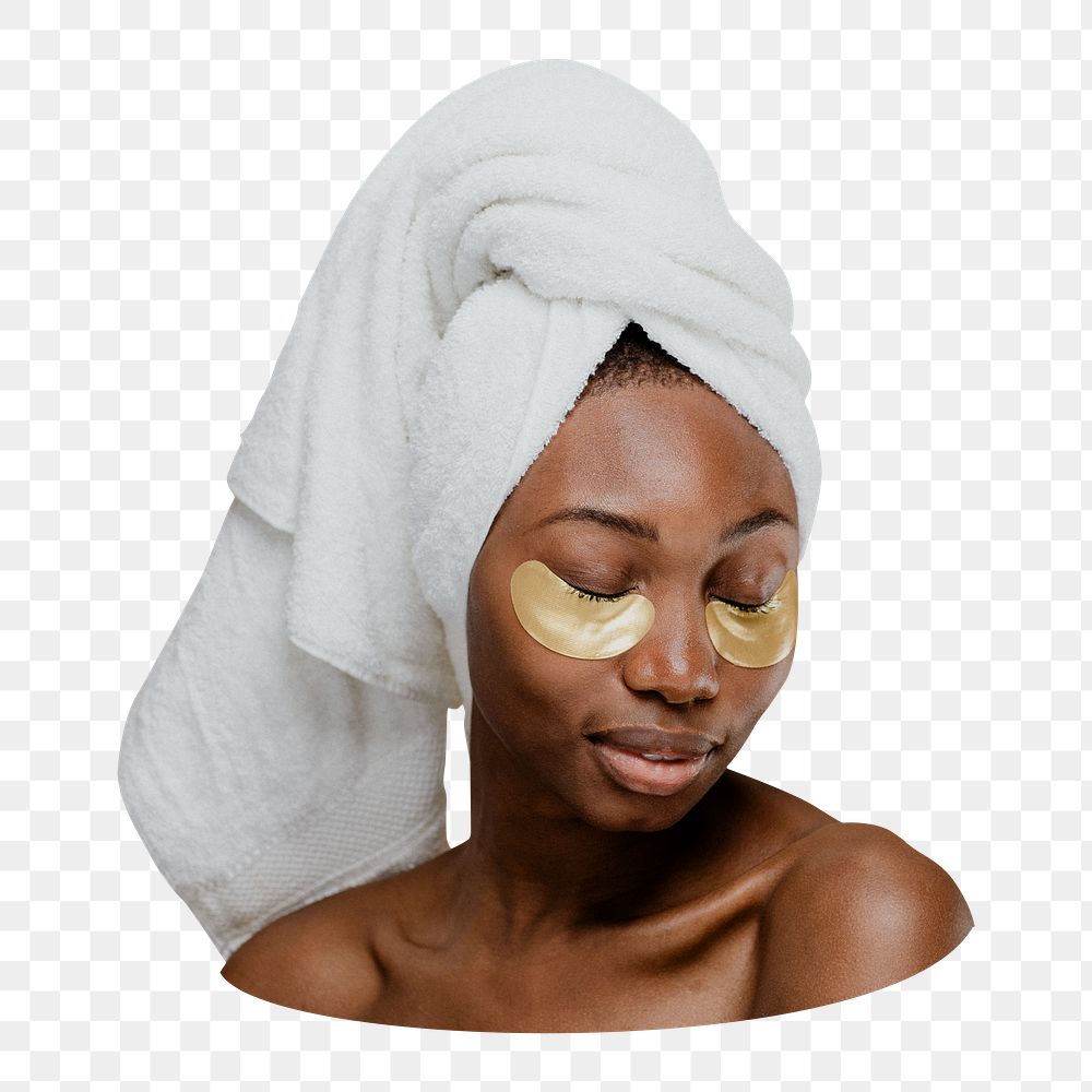 Spa beauty png woman sticker, transparent background