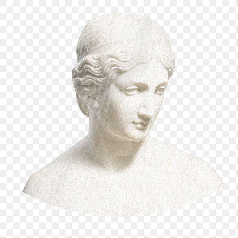 PNG Greek Goddess statue, element, transparent background