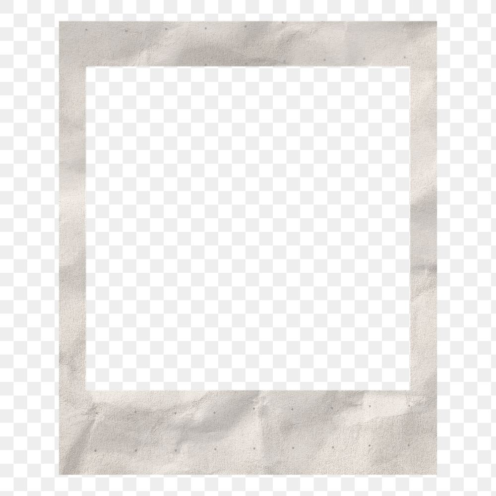 PNG Instant photo film frame, transparent background