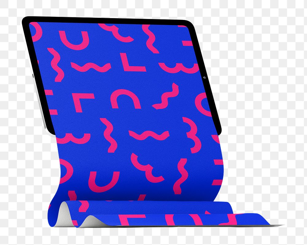 3D tablet png sticker, transparent background