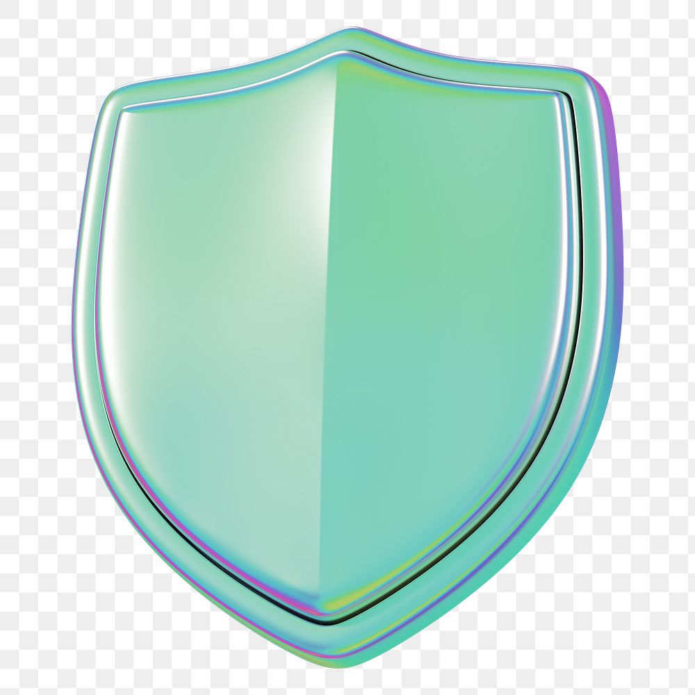 3D shield png protection, transparent background