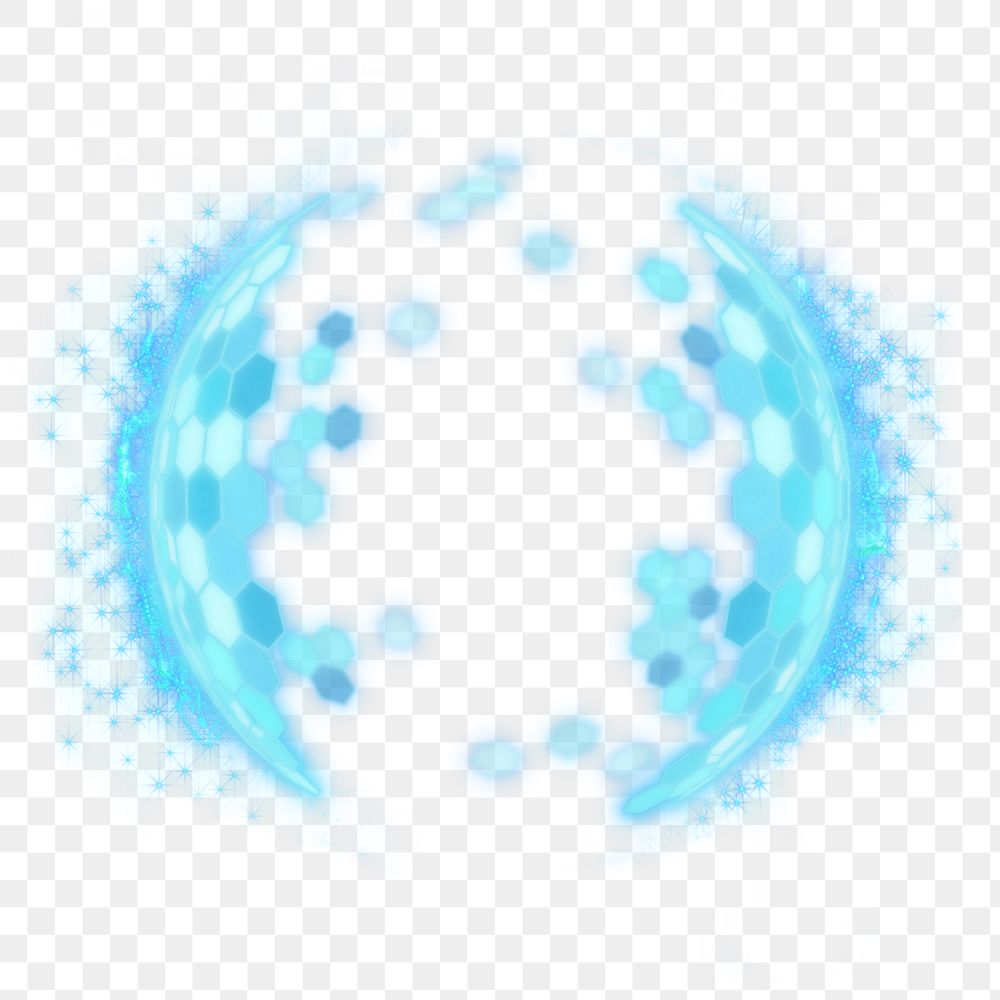 Advanced technology sphere png element, transparent background