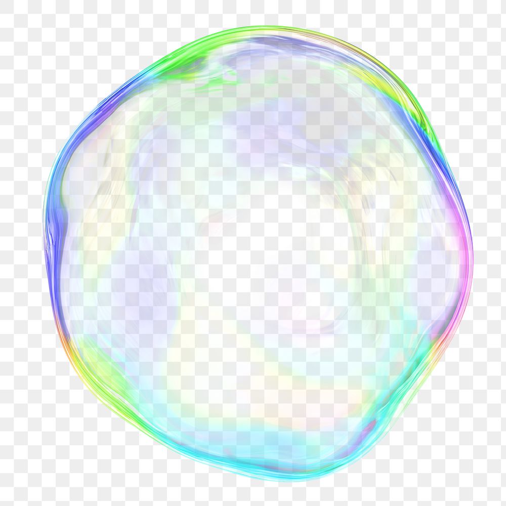 Gradient bubble png geometric shape, transparent background