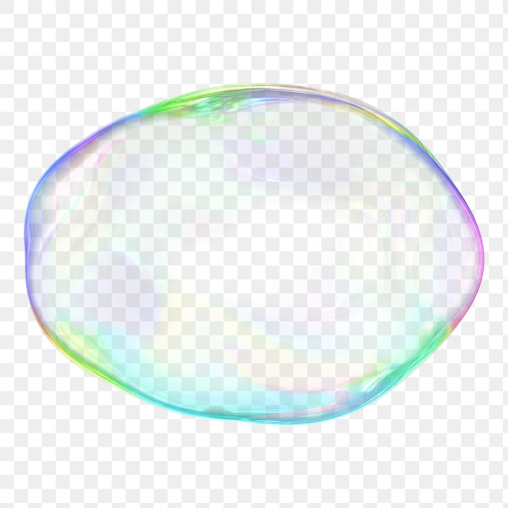 PNG gradient bubble geometric shape, transparent background