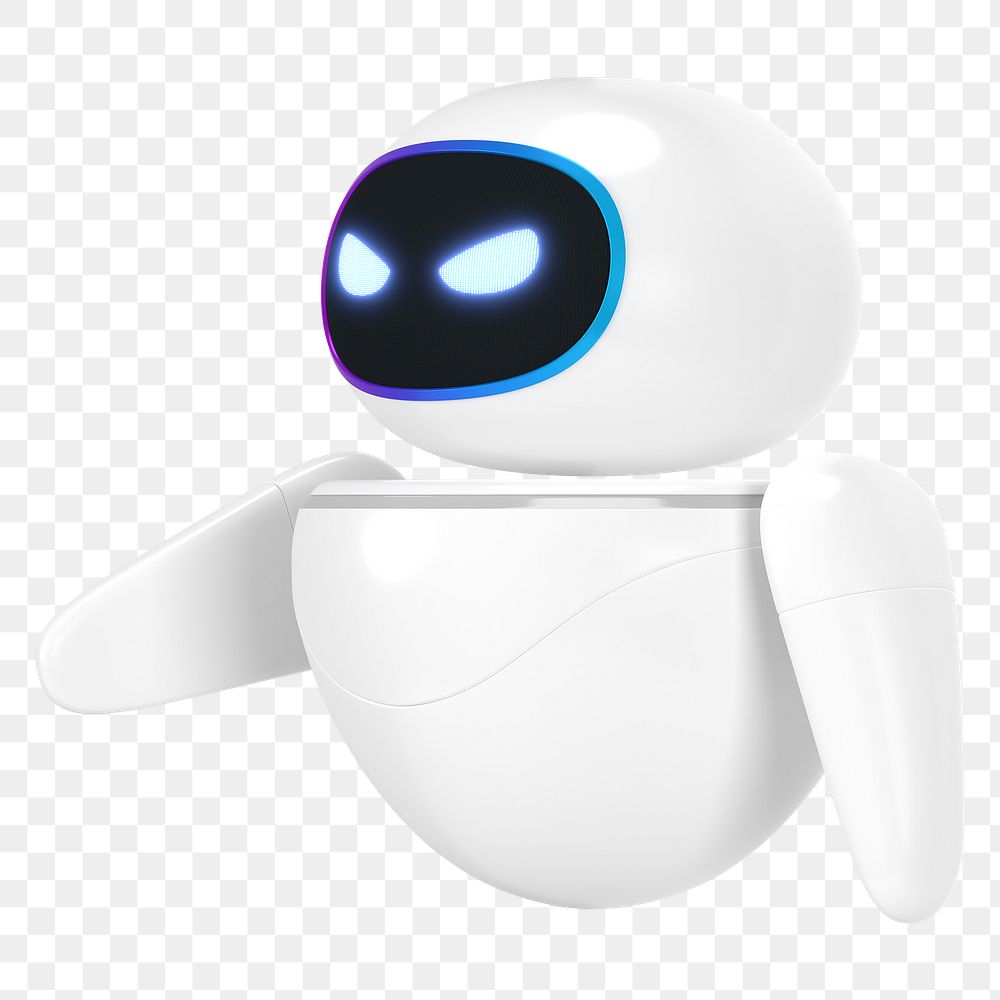 Angry robot png smart technology, transparent background