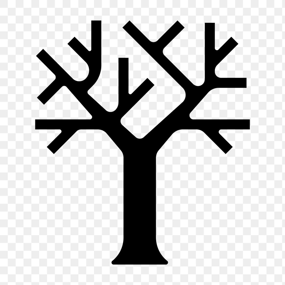 Tree png flat icon, transparent background