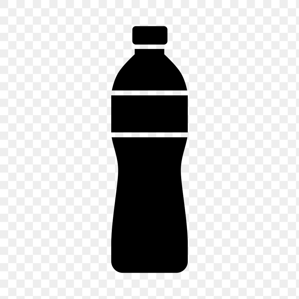Bottle png flat icon, transparent background