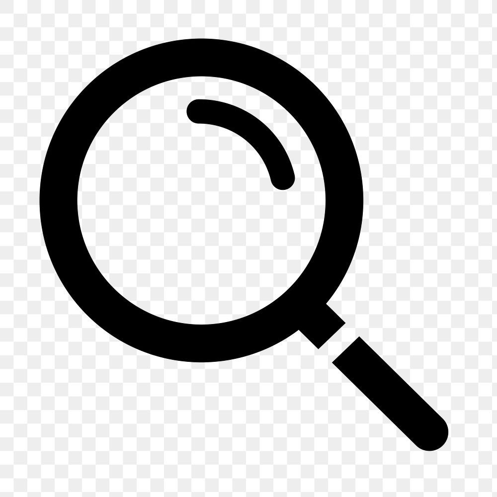 Magnifying glass png flat icon, transparent background
