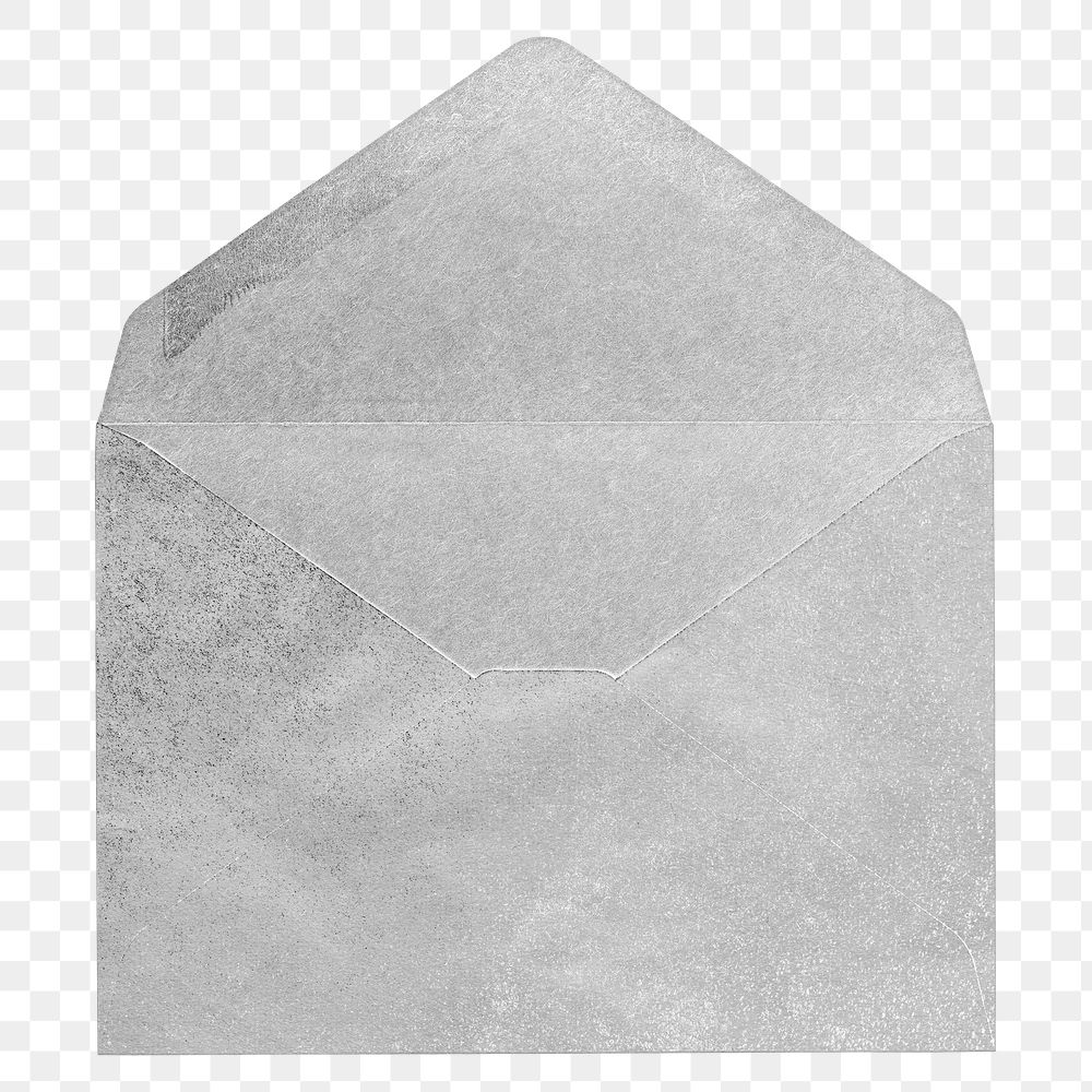 Open envelope png sticker, transparent background