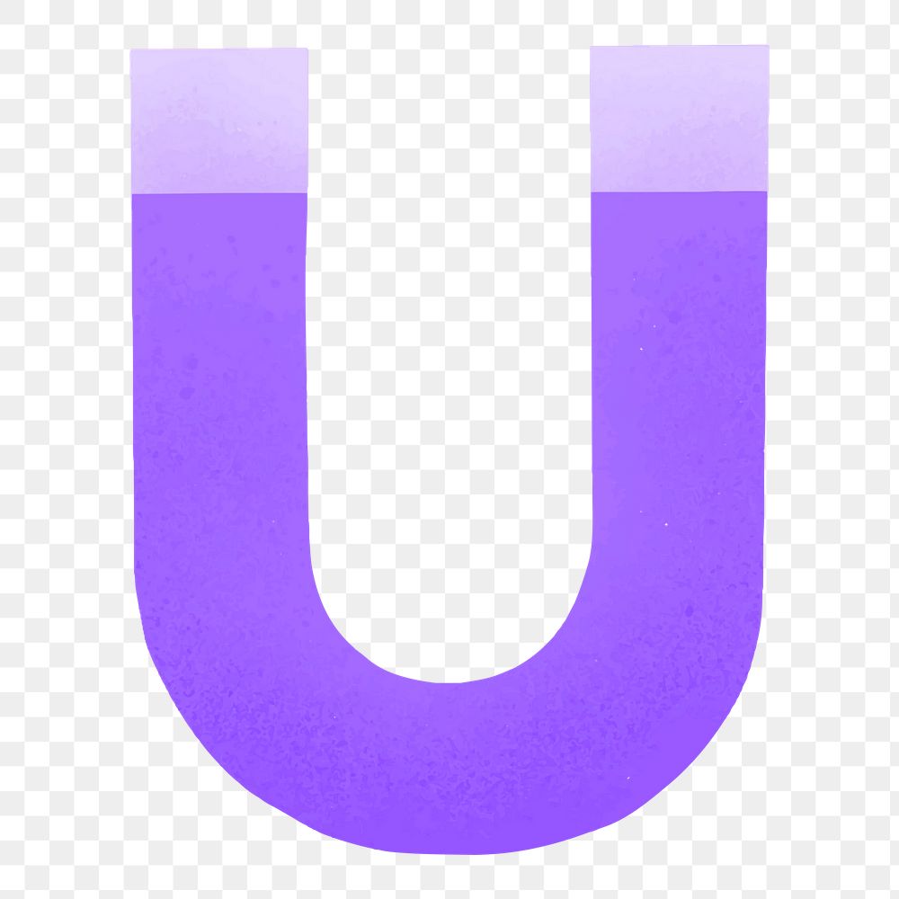 U magnet png, transparent background