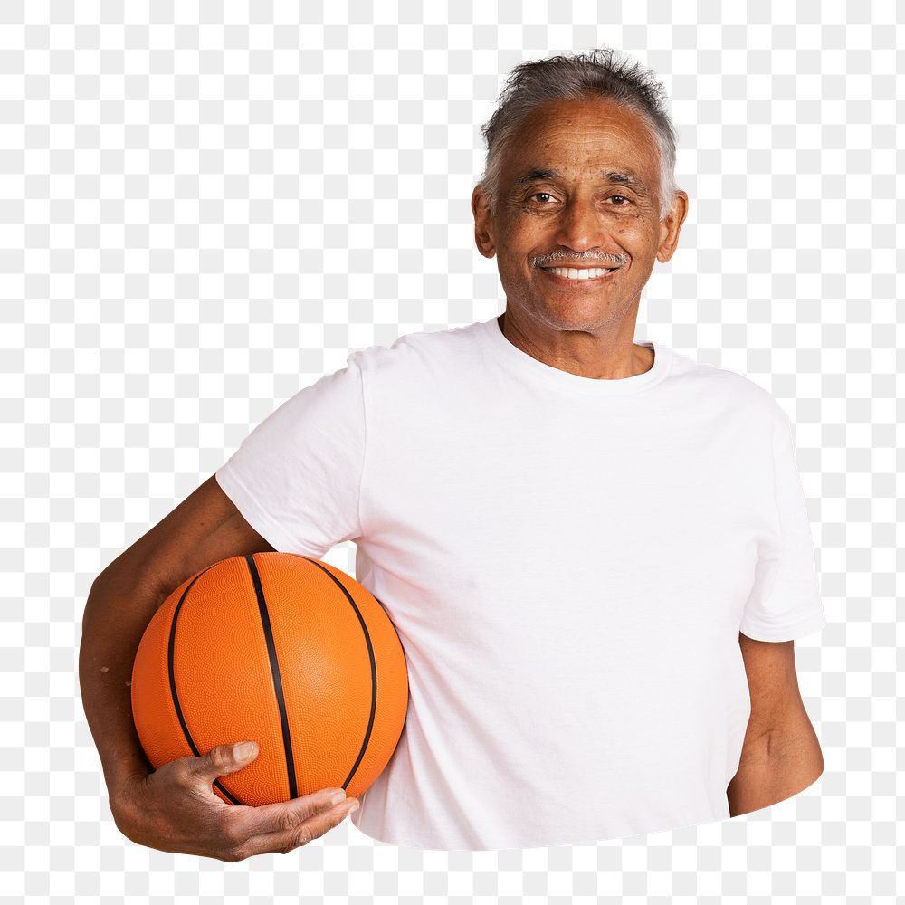 Basketball coach png sport sticker, transparent background