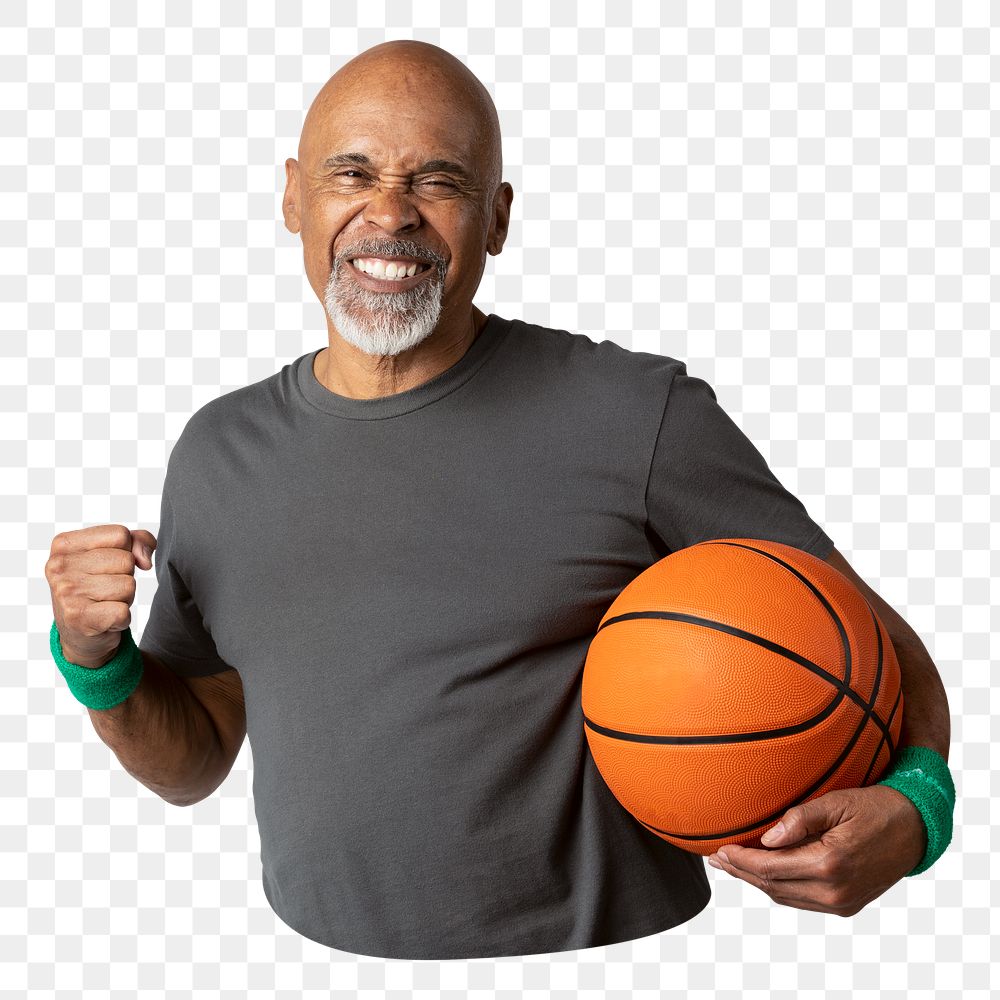 Basketball coach png sport sticker, transparent background