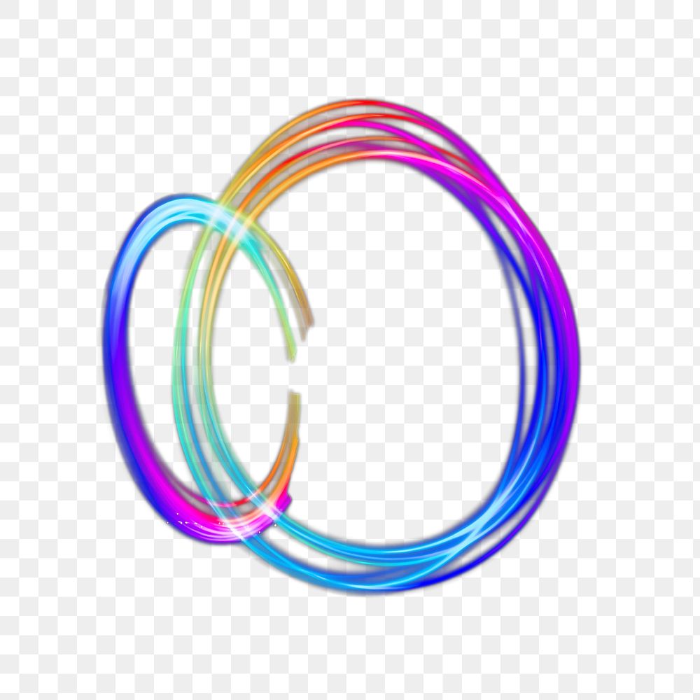 PNG Circle rainbow light , collage element, transparent background