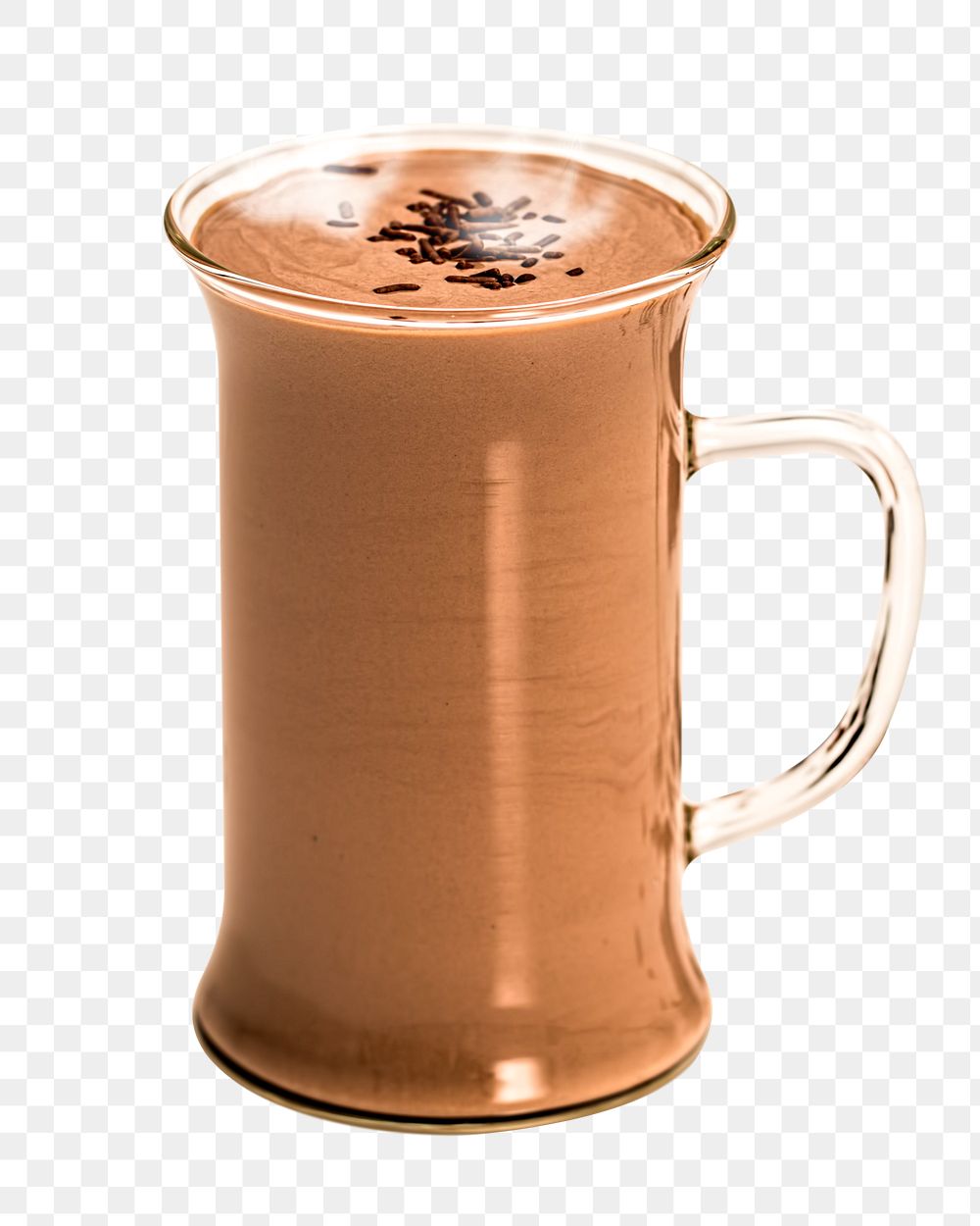 Hot chocolate mug png sticker, transparent background