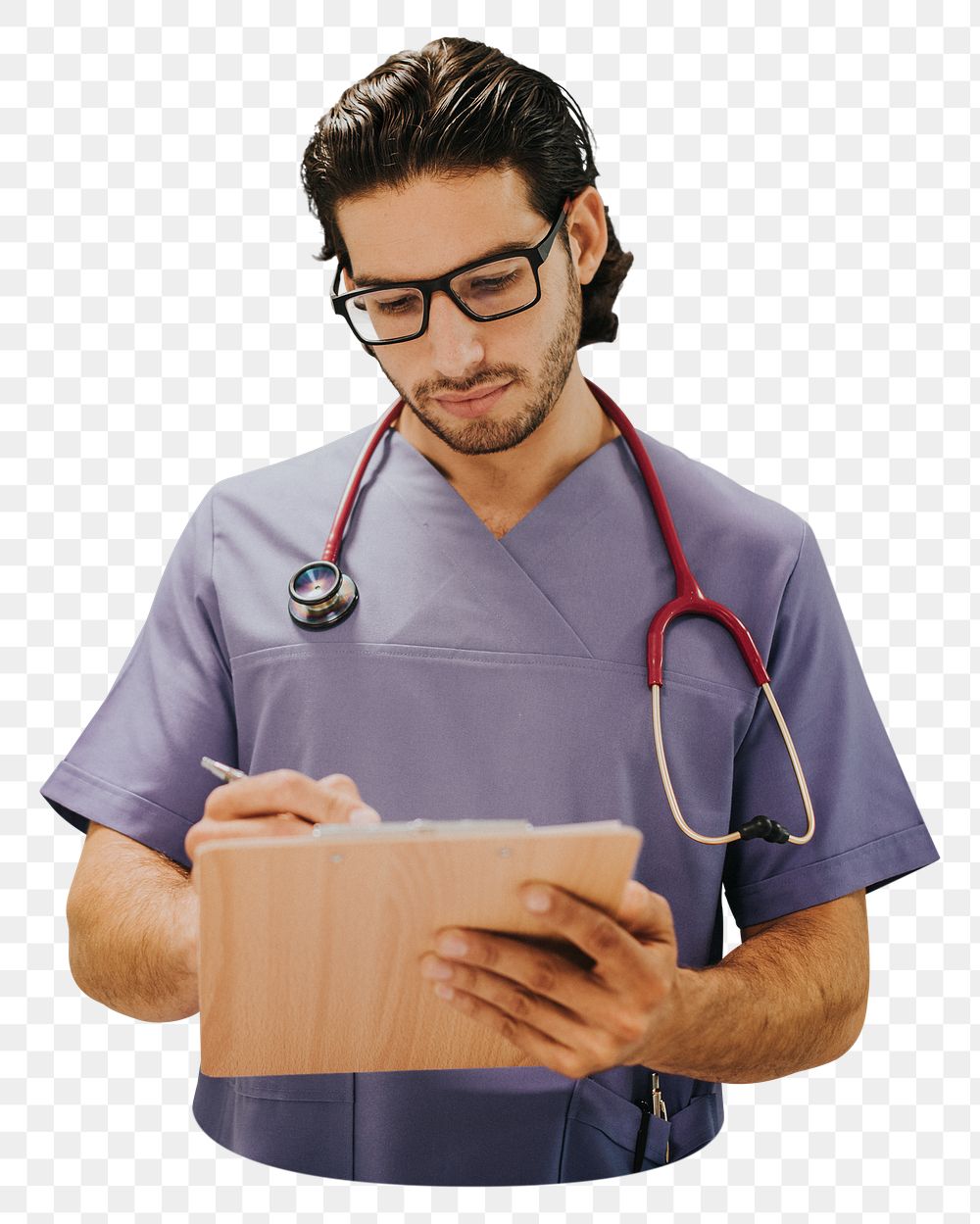 Male doctor png career sticker, transparent background