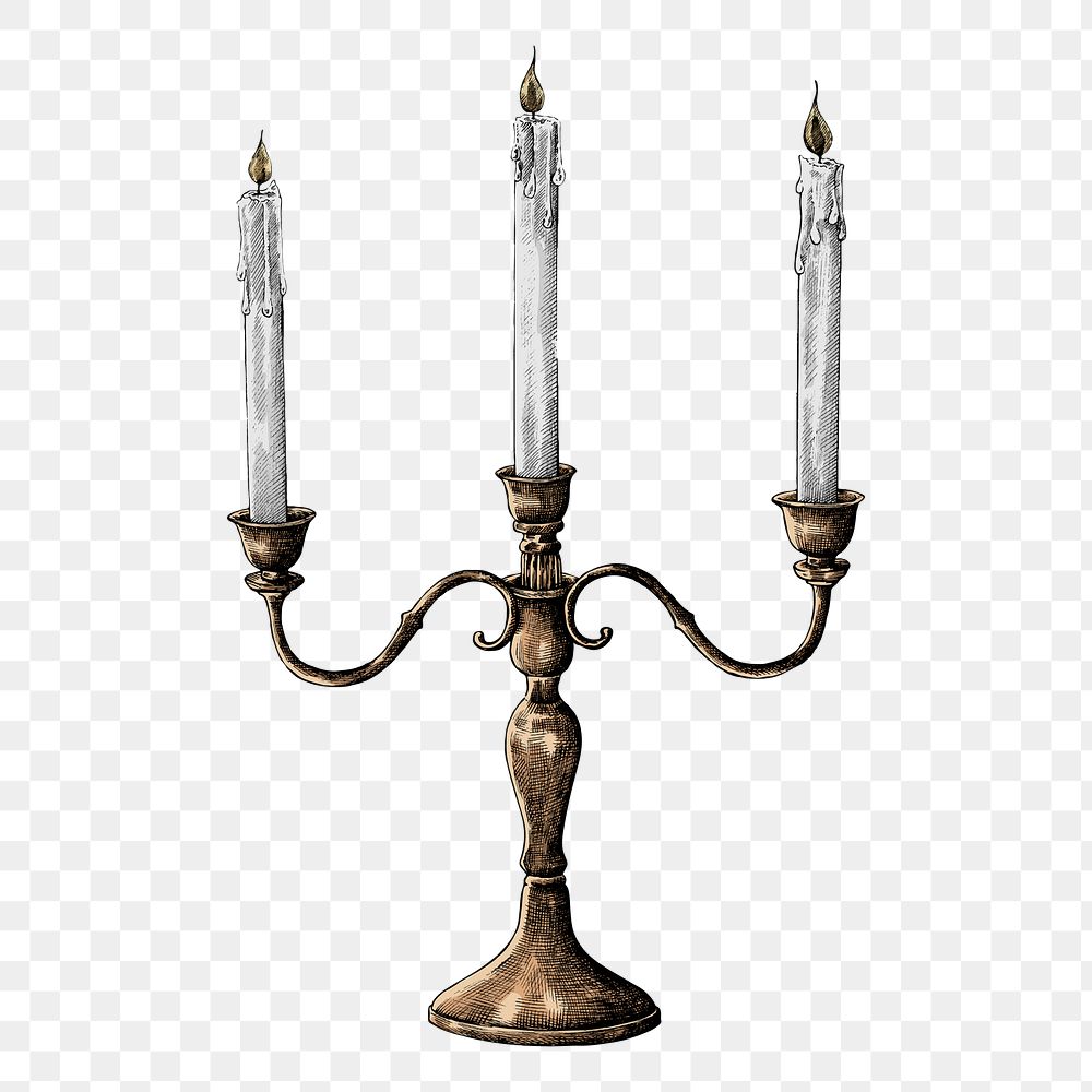 Candle holder png illustration, transparent background