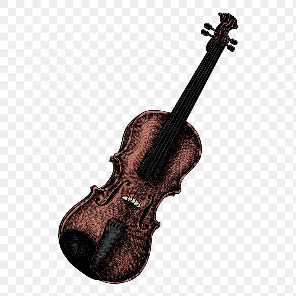 Violin png illustration, transparent background