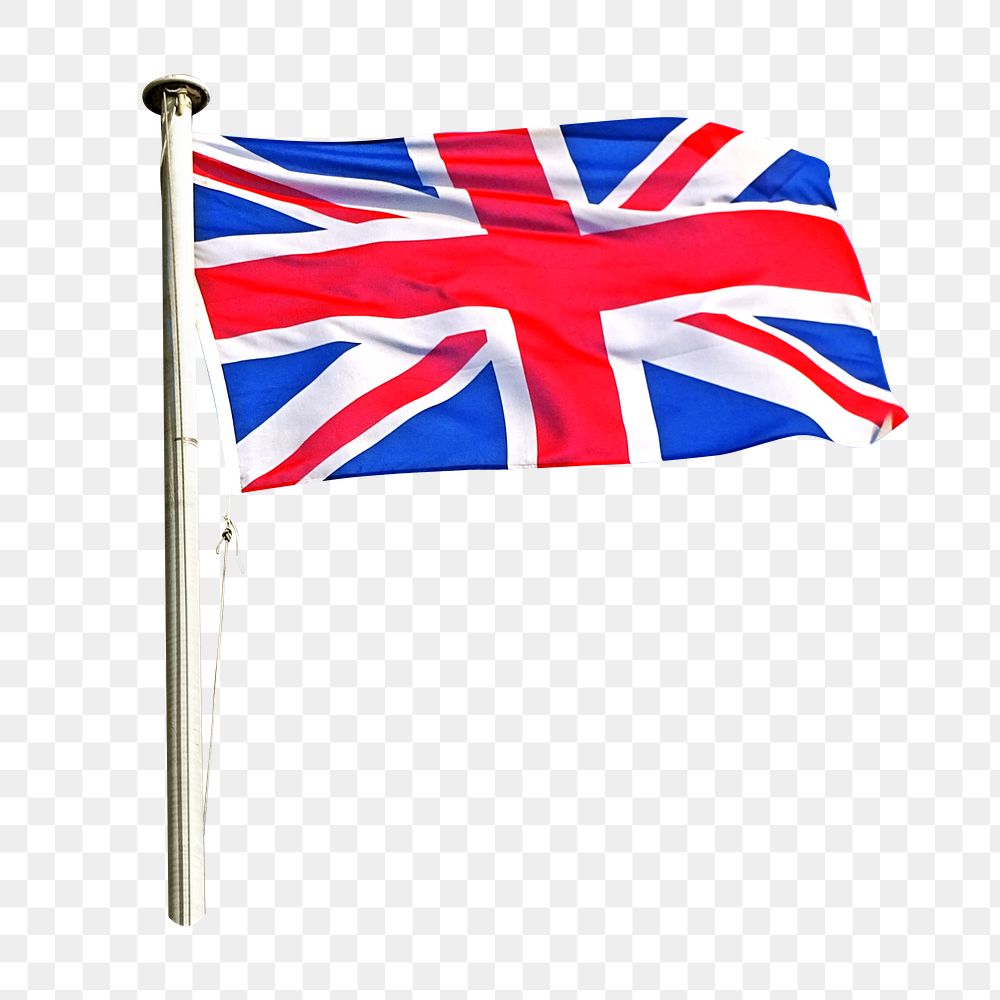 PNG UK flag, collage element, transparent background