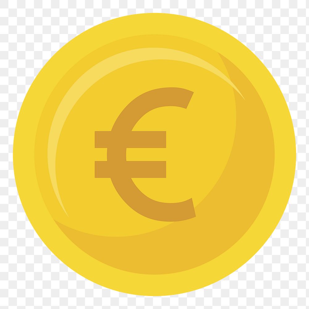 Euro currency png illustration, transparent background