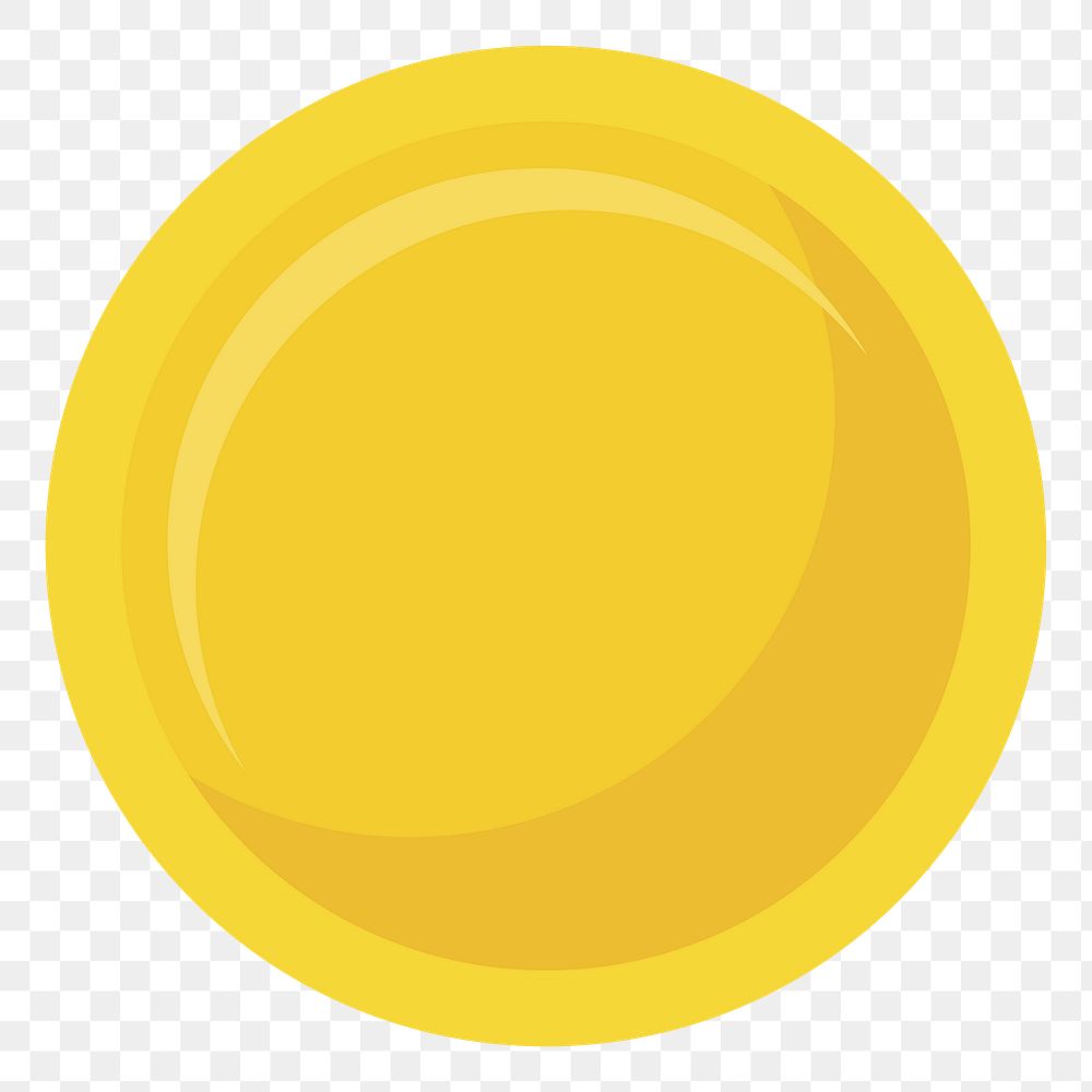 Yellow badge png illustration, transparent background