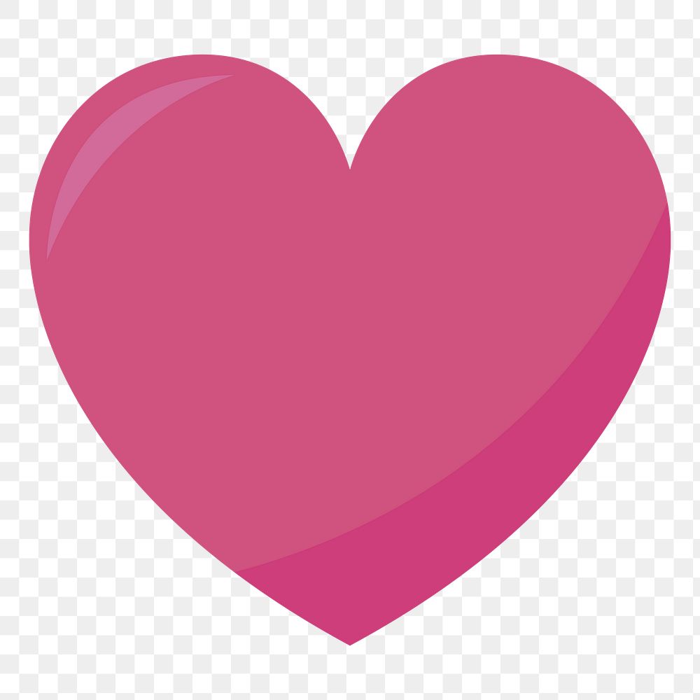 Heart png illustration, transparent background