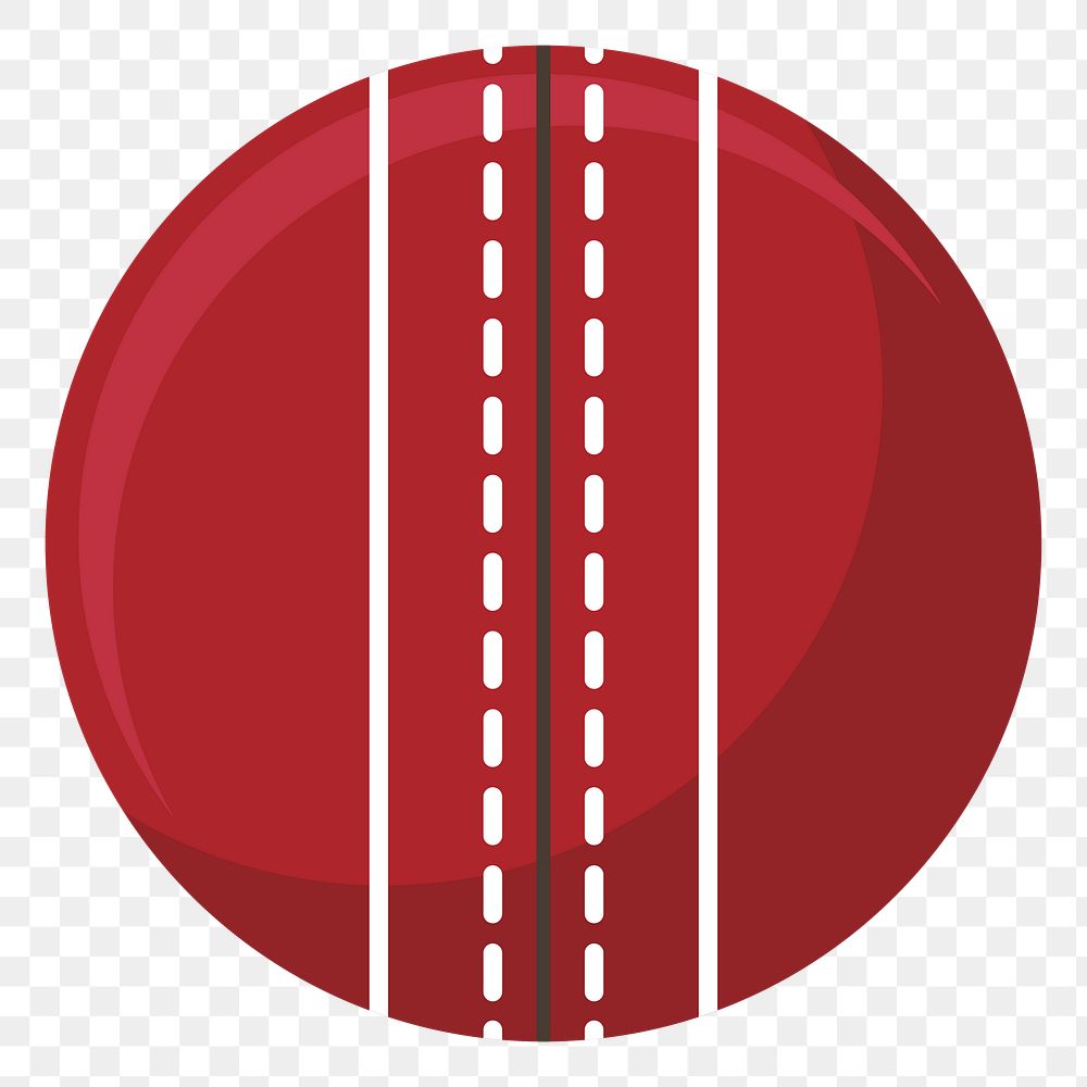 Cricket ball png illustration, transparent background