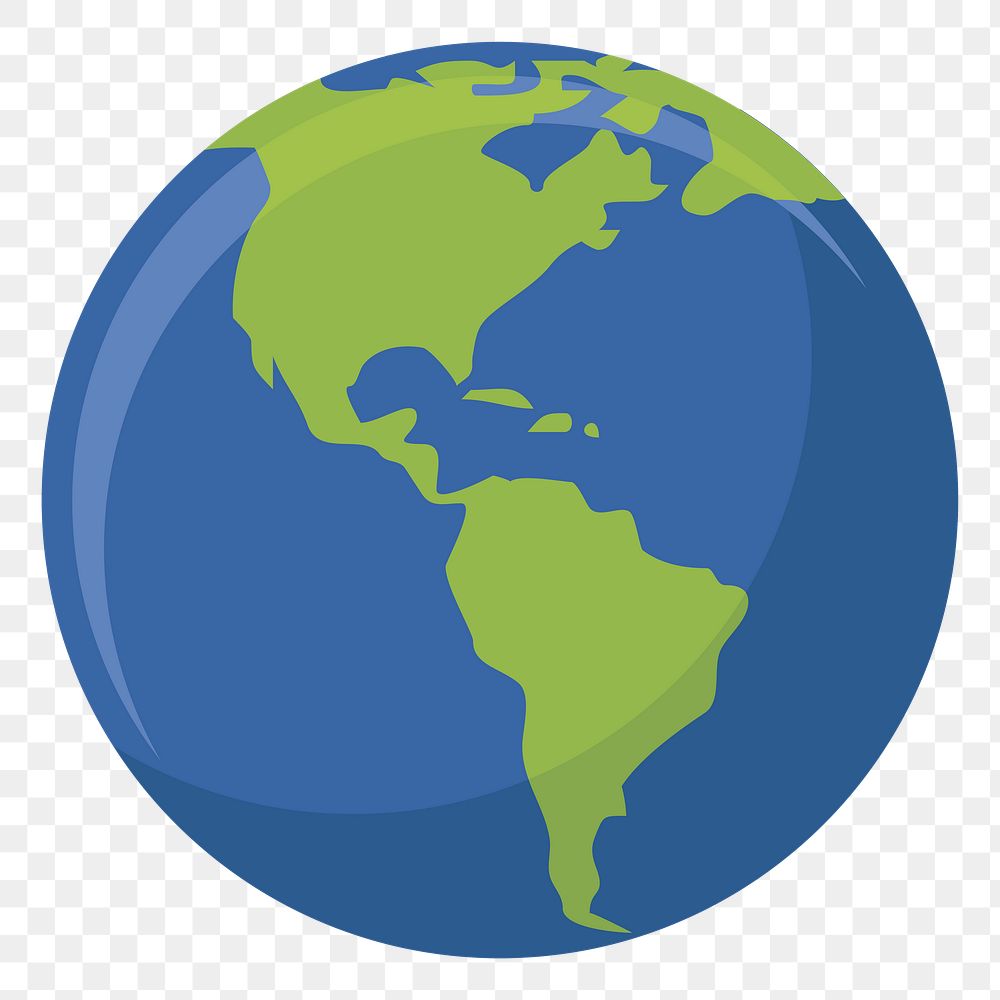 Planet earth png illustration, transparent background