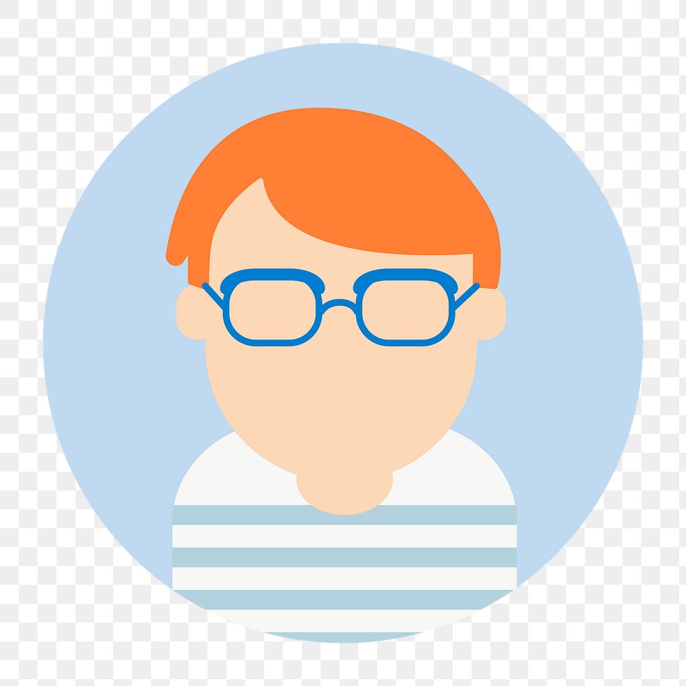 User profile png illustration, transparent background