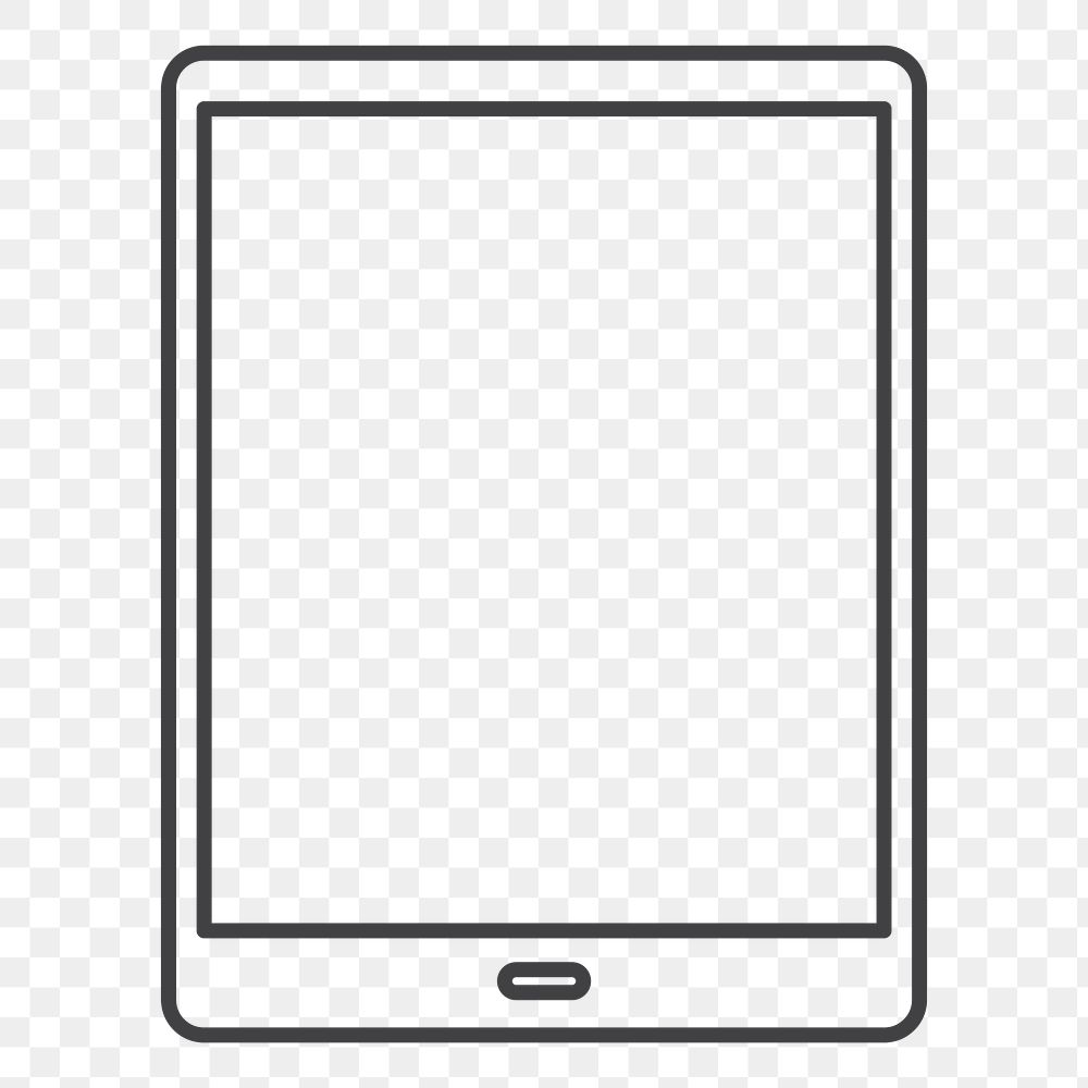 Tablet png illustration, transparent background