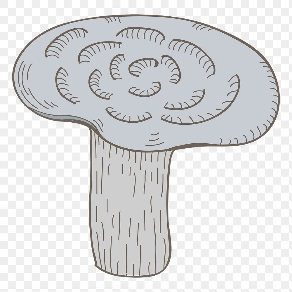 Mushroom png vegetable sticker, transparent background