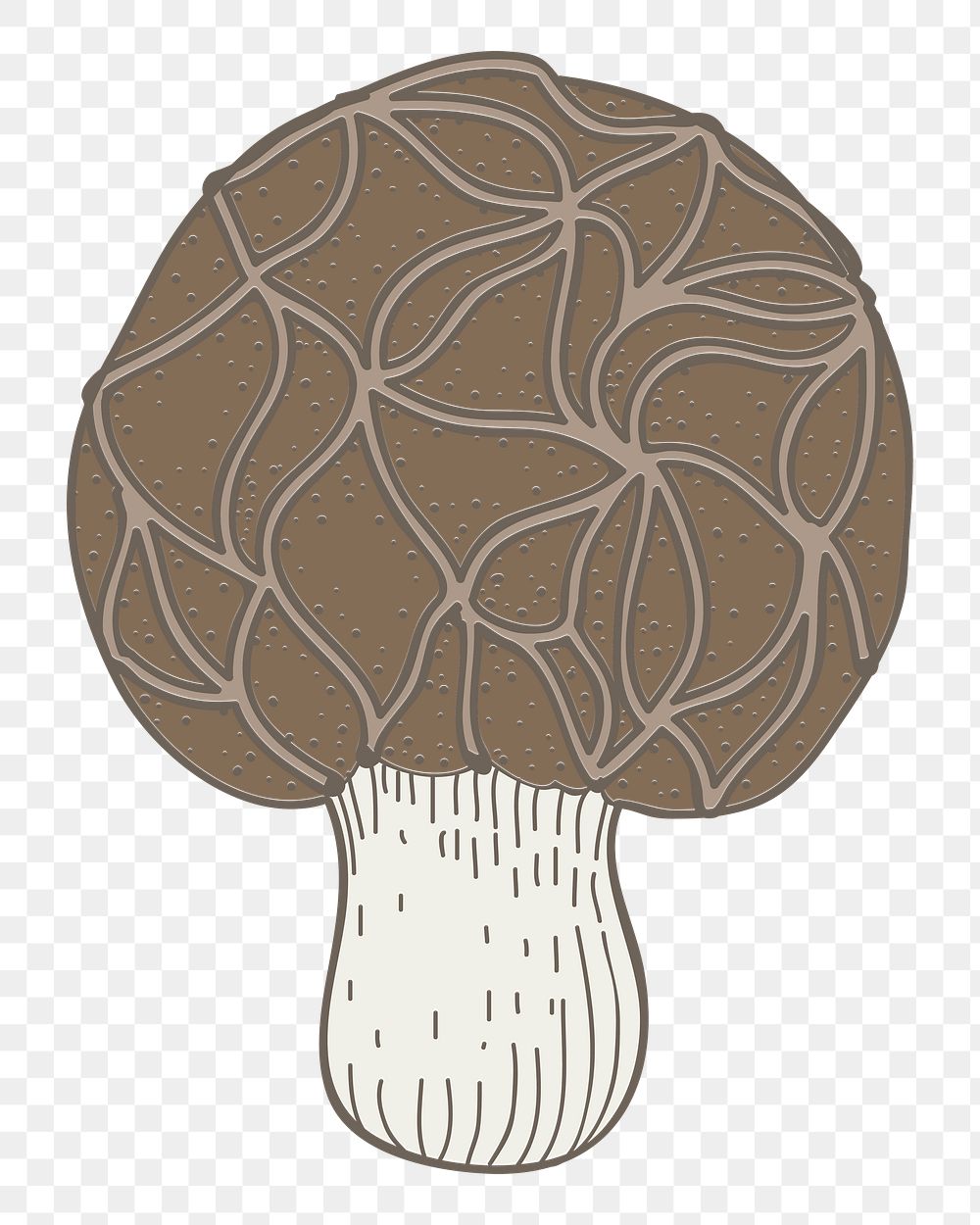 Mushroom png healthy food sticker, transparent background