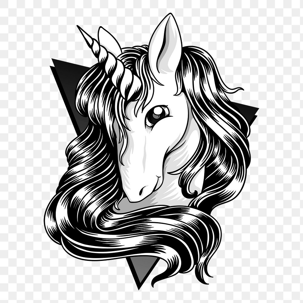 Unicorn png illustration, transparent background