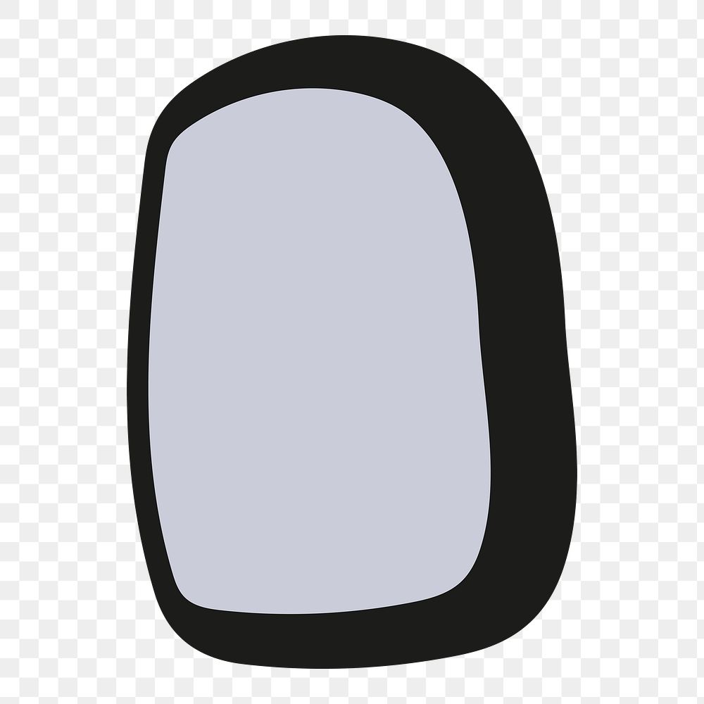 Gray rectangle shape png, transparent background