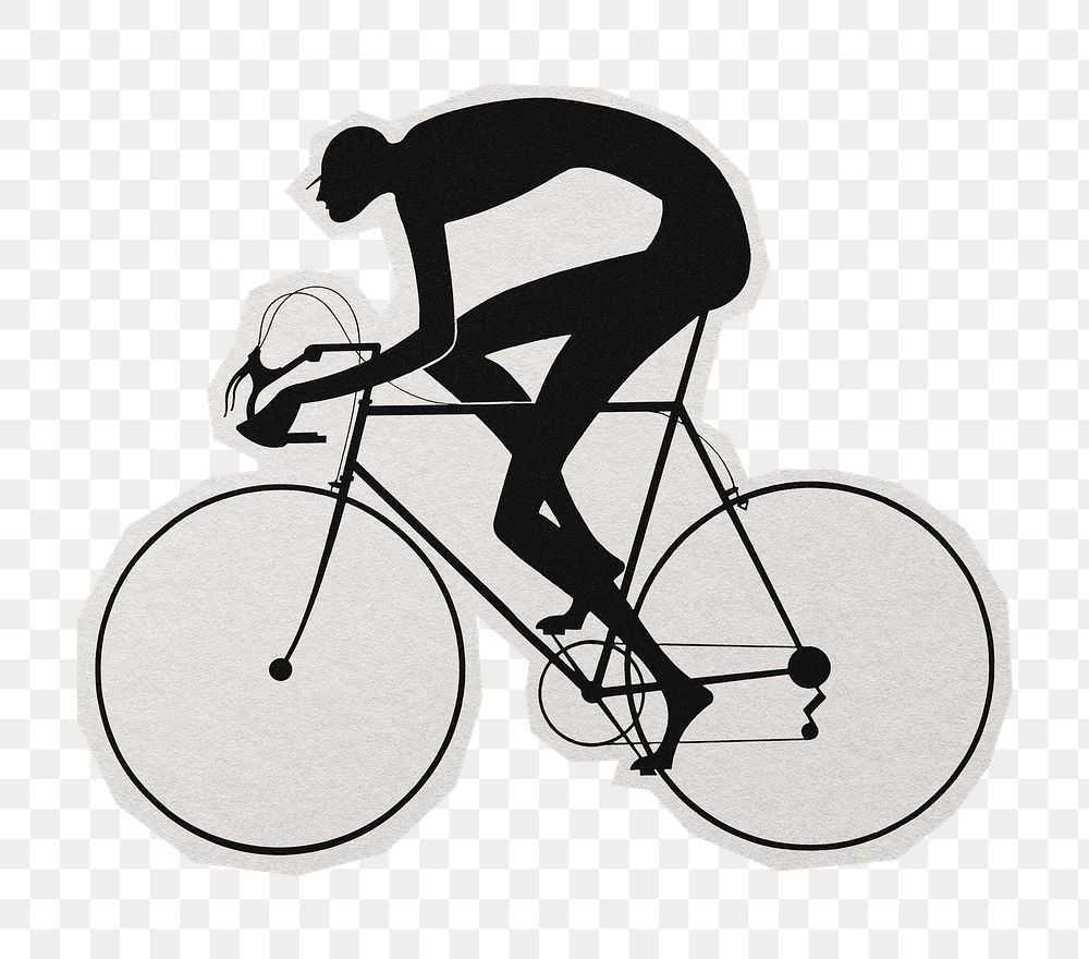 PNG Redlands bicycle classic sticker with white border,  transparent background 