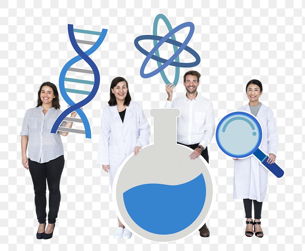 Researcher png element, transparent background