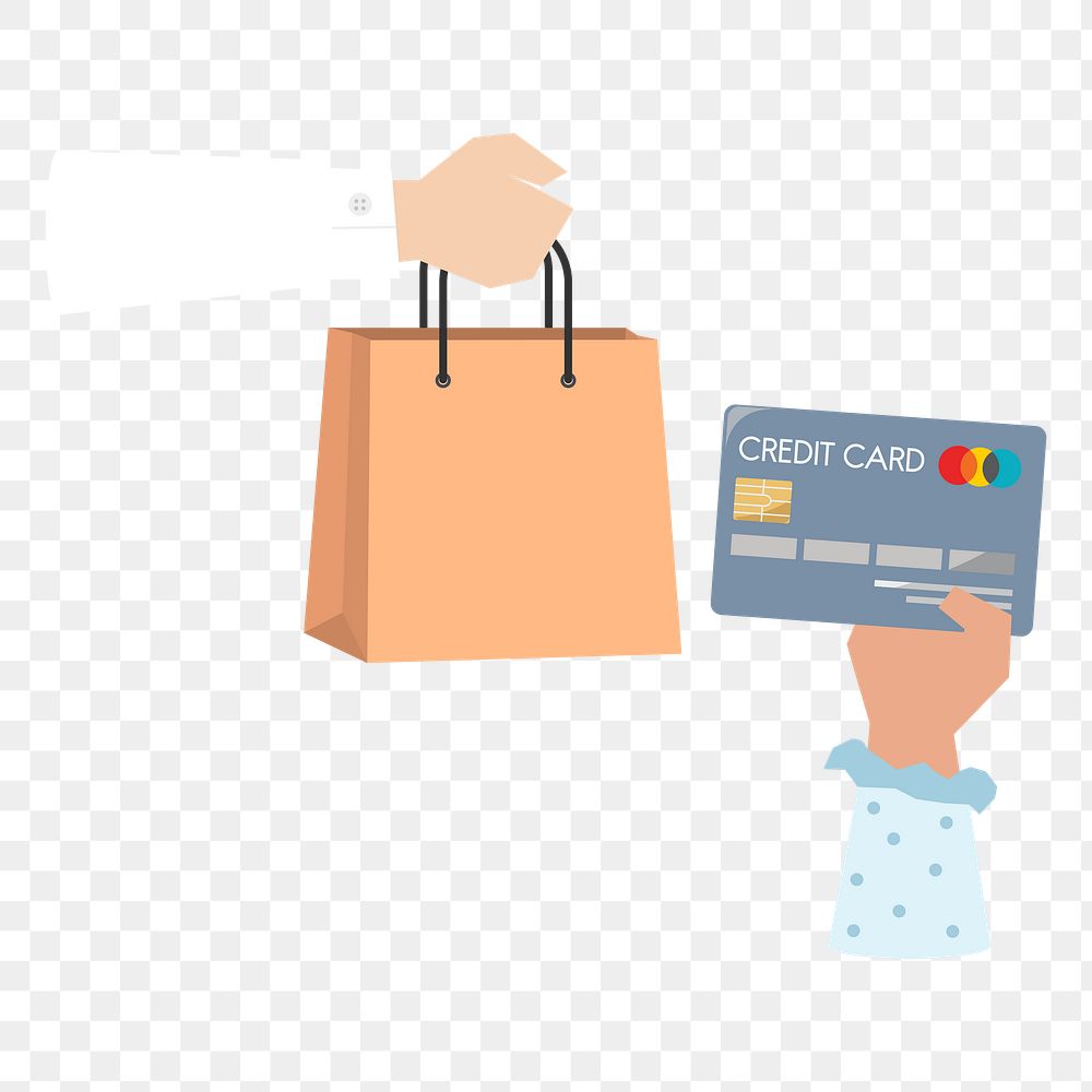 Shopping png illustration, transparent background