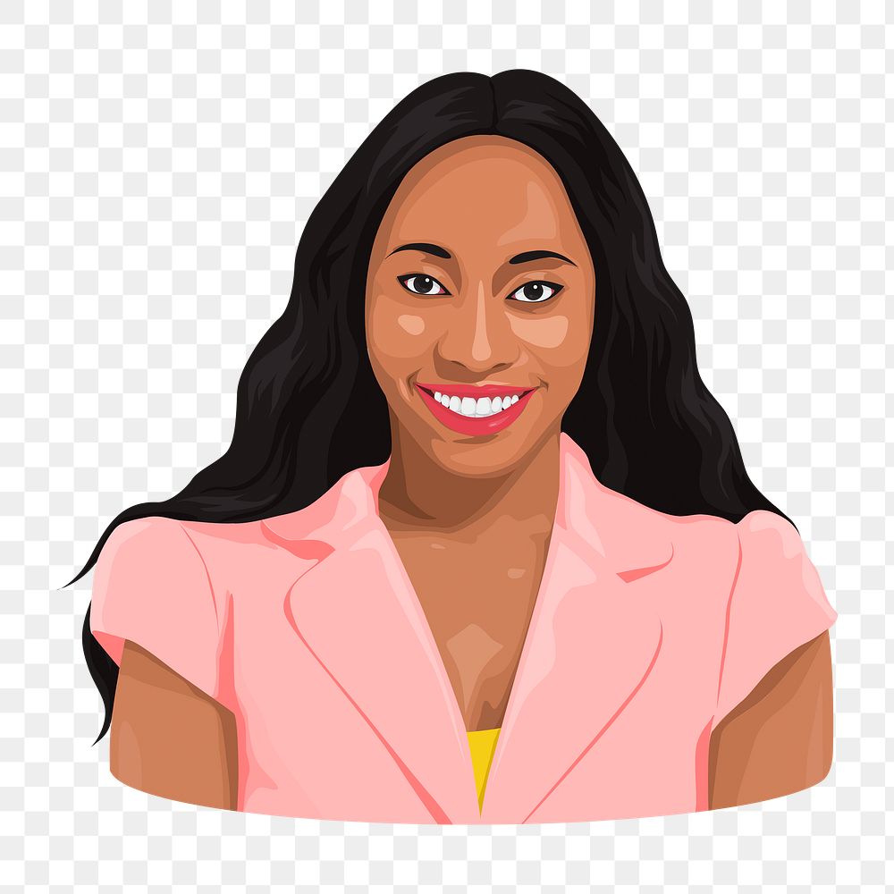 Businesswoman png character illustration, transparent background