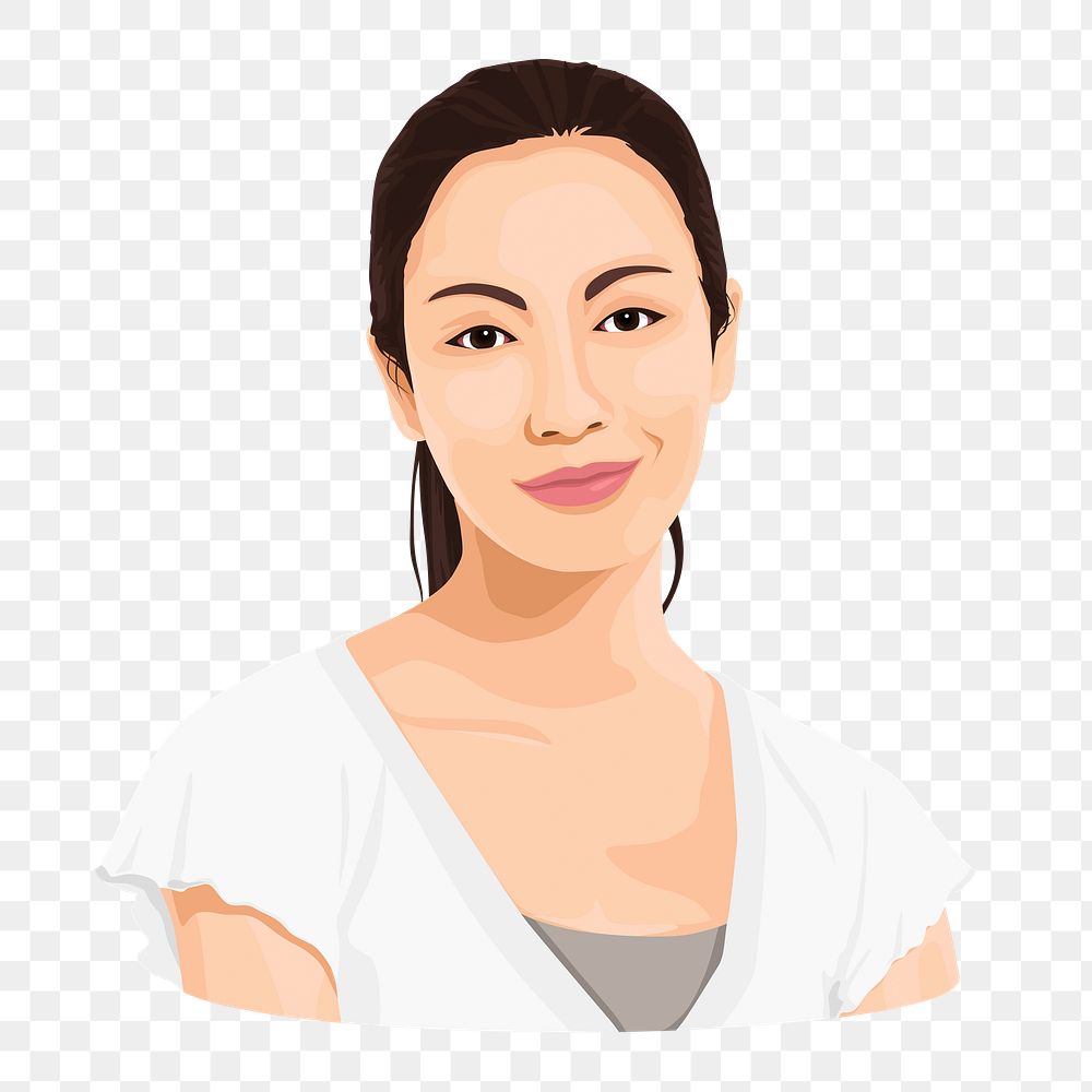 Asian woman png character illustration, transparent background