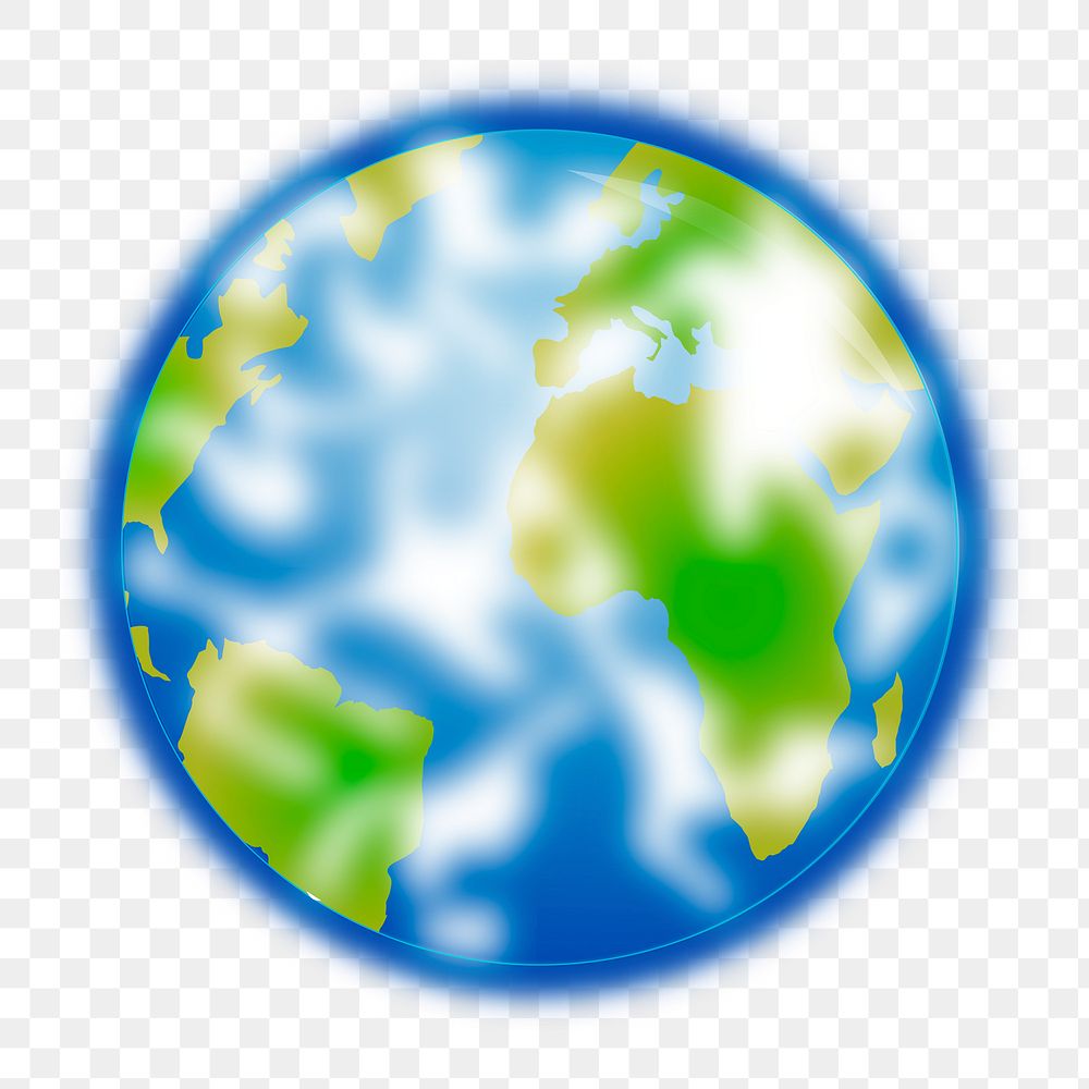 PNG Earth clipart, transparent background. Free public domain CC0 image.