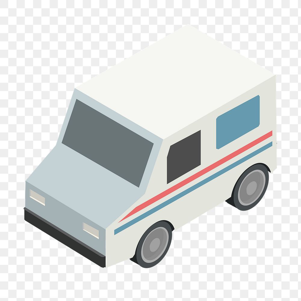 Van png sticker, transparent background. Free public domain CC0 image.