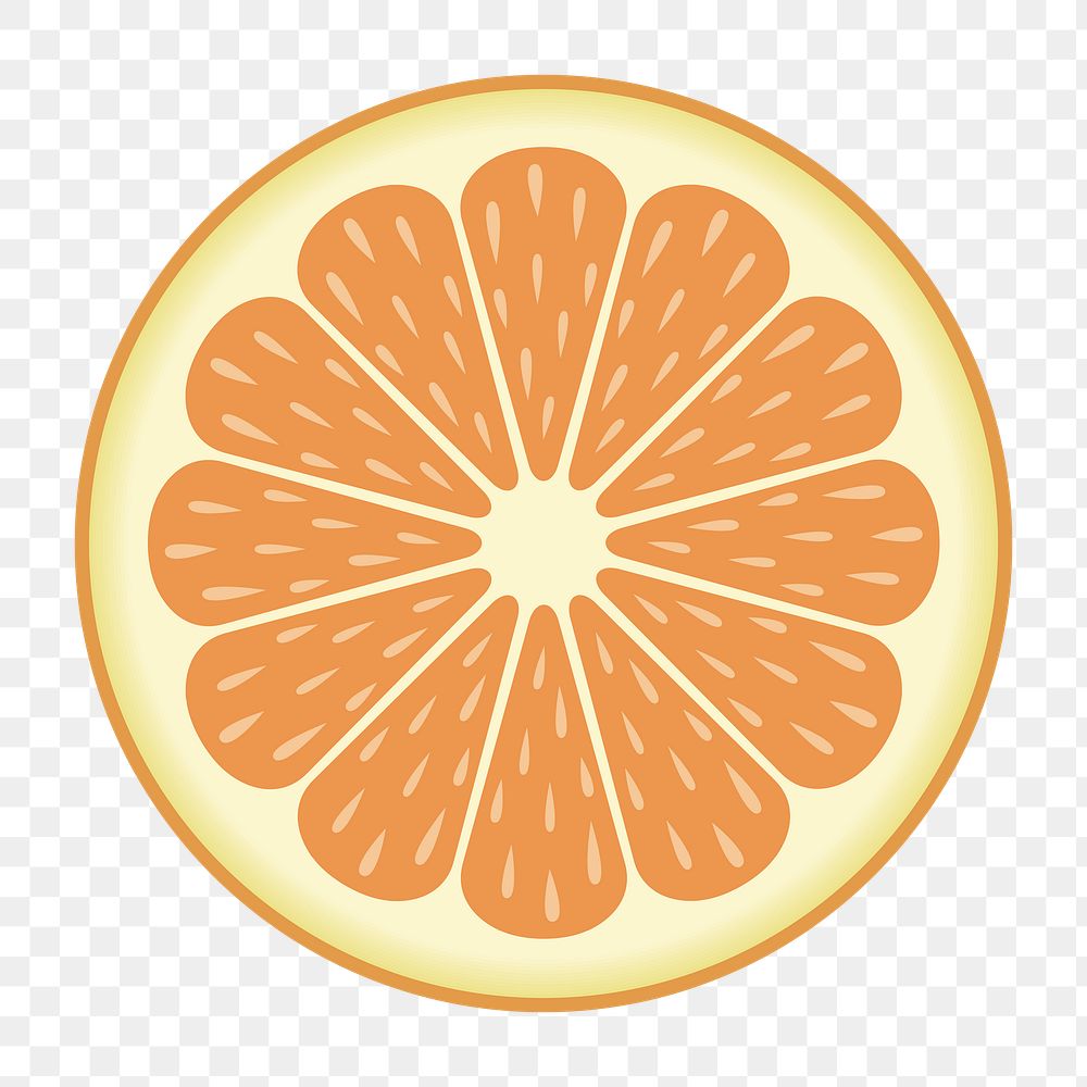 Orange png sticker, transparent background. Free public domain CC0 image.