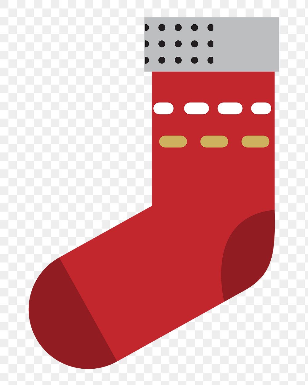 Christmas sock png Icon, transparent background