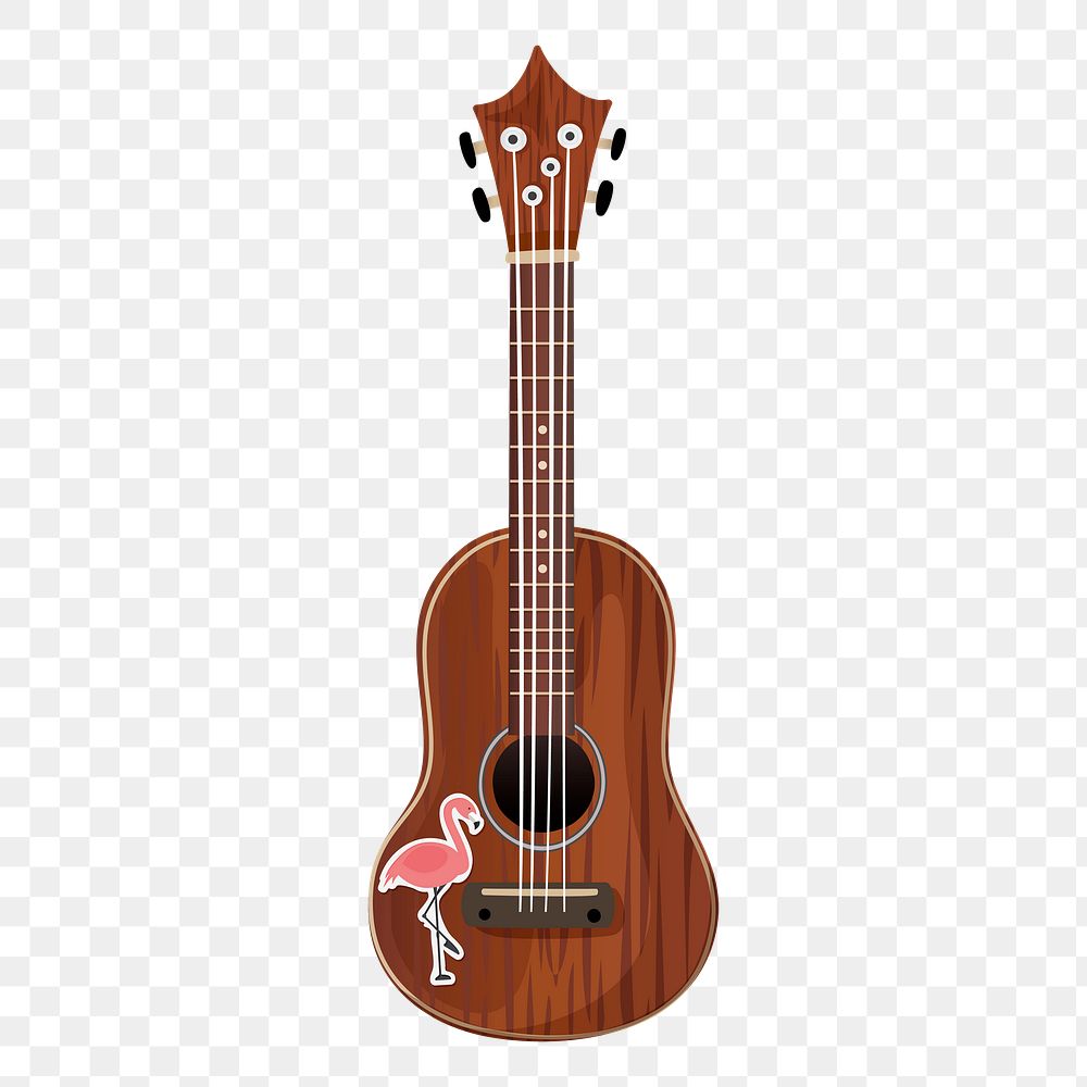 Png Wooden Guitar Music Instrument element, transparent background