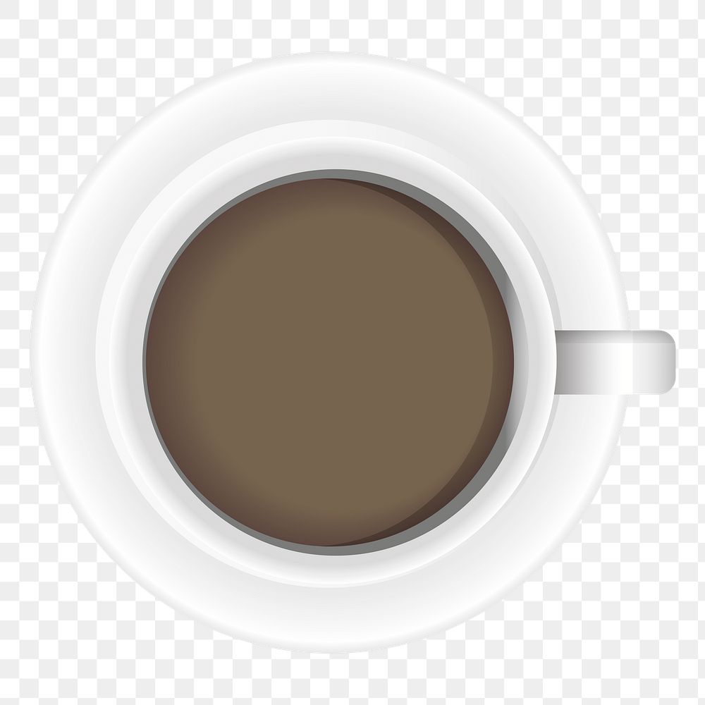 Png coffee cup element, transparent background