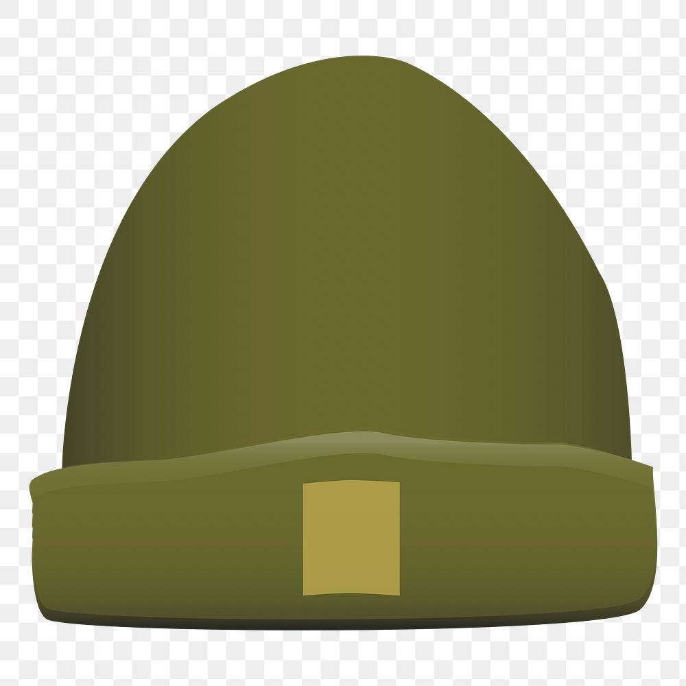 Png Green Winter Hat element, transparent background
