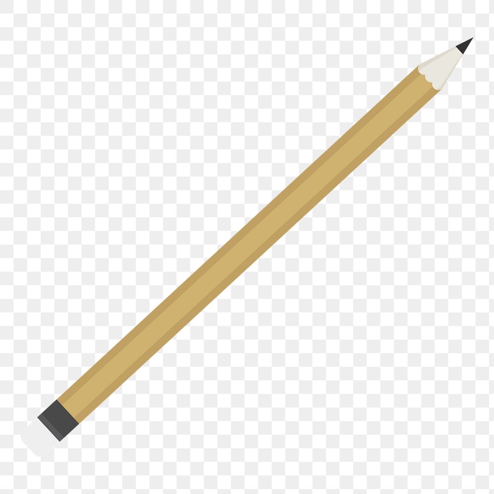 Png Pencil stationery illustration element, transparent background