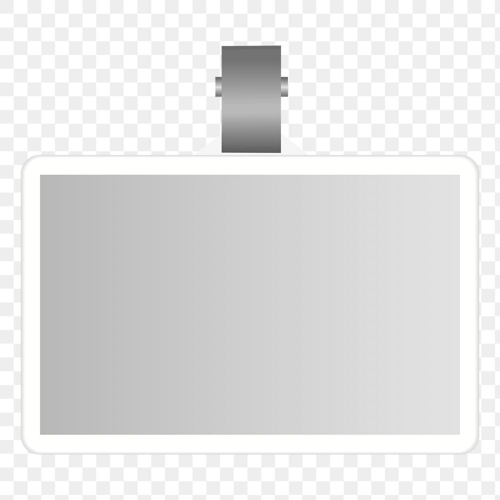 Png cardholder element, transparent background