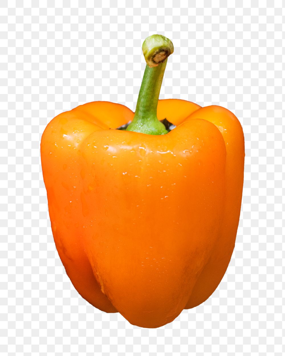 PNG orange bell pepper, collage element, transparent background